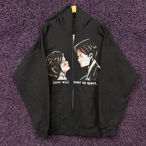 My Chemical Romance Love Will Tear Us Apart Zip-Up Hoodie XL